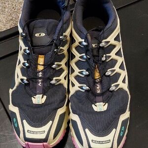 Salomon Women's Athletic Shoes - Black and Cream